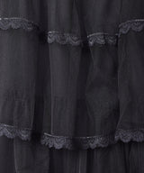 【4色展開】Meridian チュール ティアード フリル パンツ