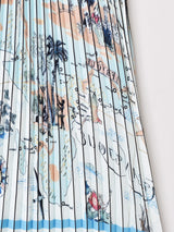 【2色展開】Meridian 絵画デザイン プリーツスカート