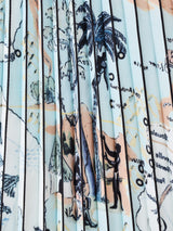 【2色展開】Meridian 絵画デザイン プリーツスカート