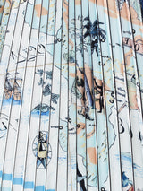 【2色展開】Meridian 絵画デザイン プリーツスカート