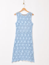 【2色展開】Elcamino ノースリーブ クロシェワンピース