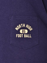 【2色展開】 カレッジプリント Tシャツ 【NORTH HIGH FOOT BALL】