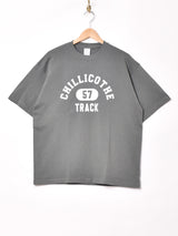 【2色展開】 カレッジプリント Tシャツ【TRACK】