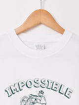 【2色展開】 プリント ロングスリーブTシャツ「IMPOSSIBLE IS NOTHING」