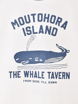 【2色展開】 プリント リンガーTシャツ「THE WHALE TAVERN」