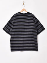 【3色展開】Trombones ビッグシルエット ボーダー Tシャツ