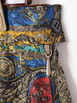 総柄 クレストパターン ギャザースカート