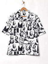 【2色展開】TEMPTATION マリリンモンロー 半袖 開襟シャツ