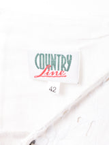 レースアップ カットワーク チロルトップス