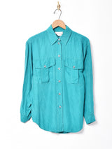 長袖シルクシャツ