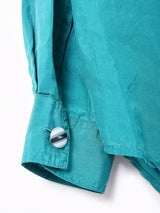 長袖シルクシャツ