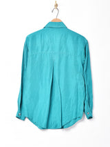 長袖シルクシャツ