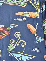 総柄 半袖シャツ