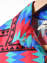 アメリカ製 ネイティブ柄 半袖シャツ