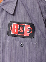 REDKAP ストライプ 半袖ワークシャツ