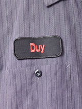 REDKAP ストライプ 半袖ワークシャツ