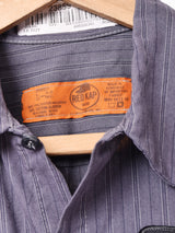 REDKAP ストライプ 半袖ワークシャツ