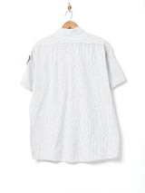 アメリカ製 ストライプ 半袖ワークシャツ