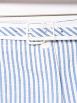 ベルト付き ストライプショートパンツ