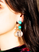 クリアボール ダングルイヤリング