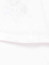 花刺繍 半袖コットンブラウス