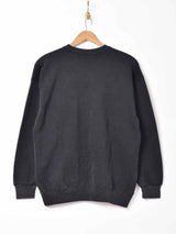 Hard Rock CAFE CHICAGO(シカゴ) 刺繍ロゴ スウェット ブラック