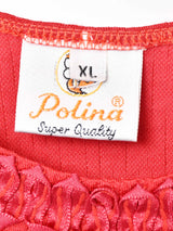 テープ刺繍 デザイン ノースリーブトップス