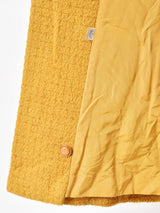 60s〜70s ダブルボタン ヴィンテージウールコート イエロー