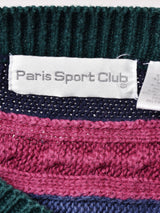 マルチカラー チルデンセーター コットンニット