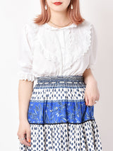 カットワークレースブラウス オフホワイト