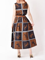 Emerald Motel ドラゴンプリント スリーブレスワンピース