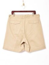 フランス軍タックチノショーツ ベージュ W35
