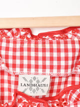 LANDHAUS ギンガムチェック オフショルダー チロリアン トップス