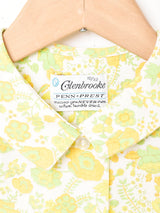 花柄 ラウンドカラー ノースリーブシャツ