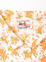 ~70s デッドストック 花柄 ノースリーブシャツ