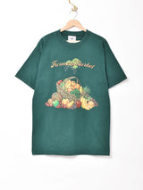 フルーツ柄プリント Tシャツ