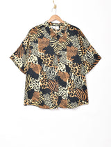 アニマル総柄 半袖シャツ