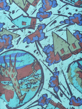 アニマルモチーフ 総柄 半袖シャツ