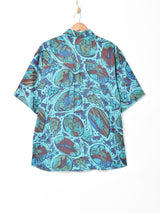 アニマルモチーフ 総柄 半袖シャツ