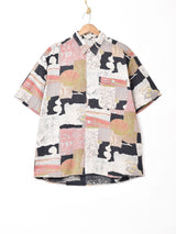 総柄 半袖シャツ