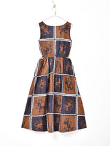 Emerald Motel ドラゴンプリント スリーブレスワンピース