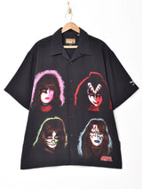 KISS "HARD ROCK CAFE" グラフィックプリント 半袖シャツ