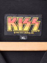 KISS "HARD ROCK CAFE" グラフィックプリント 半袖シャツ