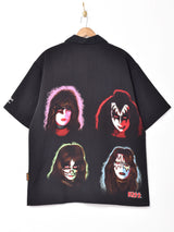 KISS "HARD ROCK CAFE" グラフィックプリント 半袖シャツ