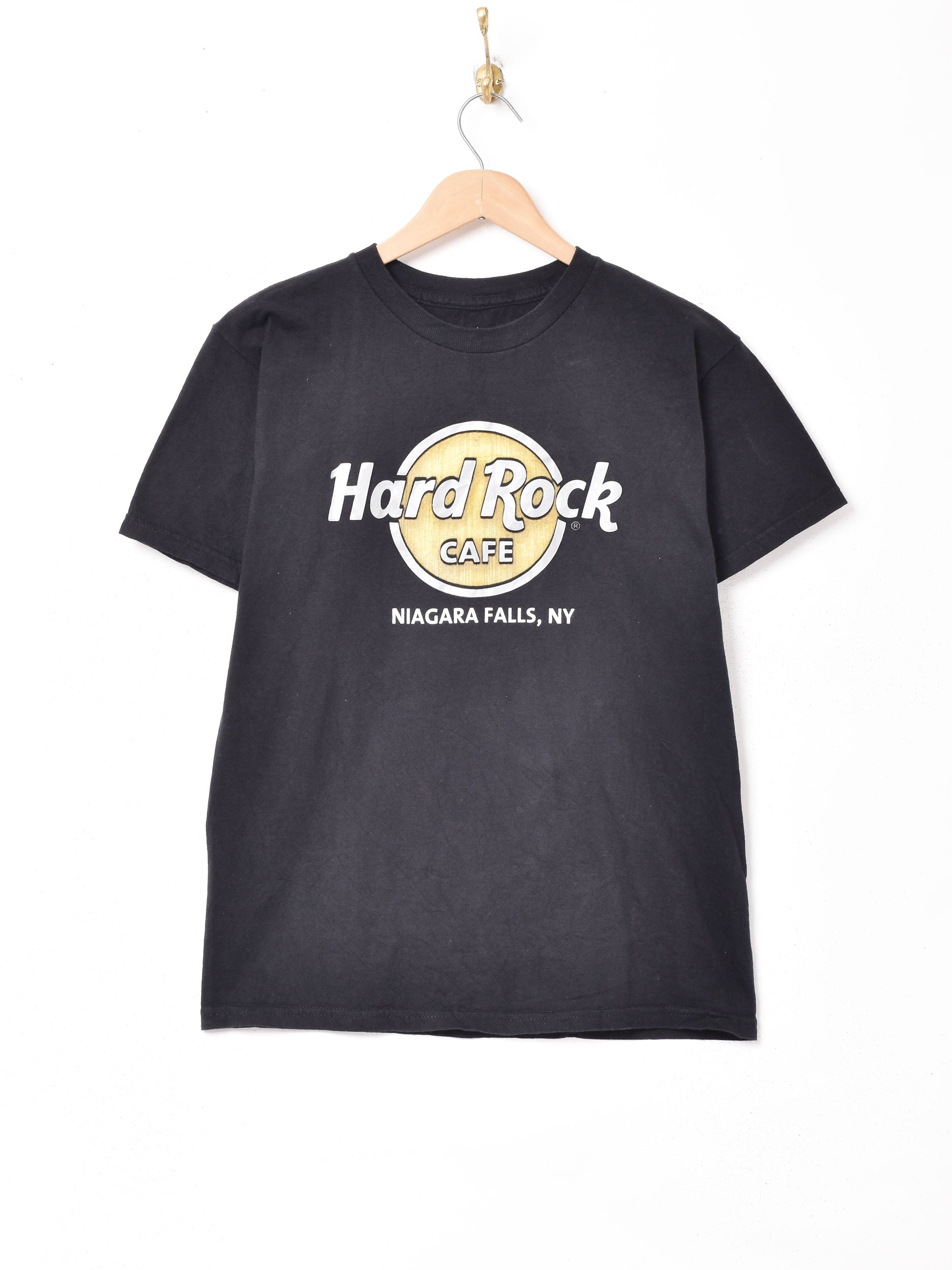 ハードロックカフェ HARD ROCK CAFE NEW YORK 両面プリント アドバタイジングTシャツ メンズS /eaa33269863cm身幅
