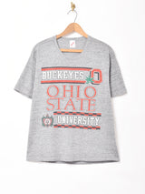 オハイオ州立大学 カレッジプリントTシャツ グレー