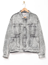 ケミカルウォッシュデニムジャケット オーバーサイズ