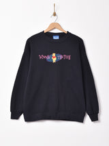 アメリカ製 くまのプーさん 刺繍スウェットシャツ