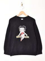 《Meridian×Betty Boop》 パッチ セーター【2色展開】