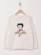 《Meridian×Betty Boop》 パッチ セーター【2色展開】